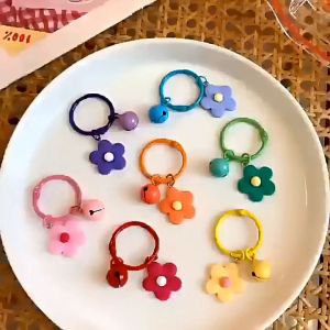 Gantungan Kunci Bunga Lonceng Keychain Lonceng Flower Bunga Gantungan DIY Lucu Gantungan HP Gantungan Tas Gantungan Kunci