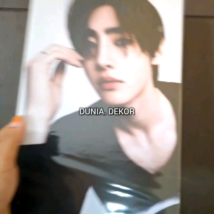 hiasan dinding baby monster  poster baby monster poster foto+bingkai kayu waldecor kpop