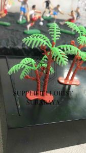 [1 BIJI] MINIATUR POHON KELAPA PLASTIK KECIL HIASAN KUE TART DECORATION DEKORASI KUE ULANG TAHUN ANAK KEBUN BINATANG RUMPUT COCONUT TREE UNTUK MAKET DIORAMA AQUASCAPE MINI HIASAN AUQARIUM TOPPER TANAMAN SINTETIS PALM TREE