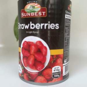 Sunbest Strawberies 410g in can