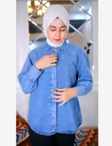 Kemeja jeans wanita