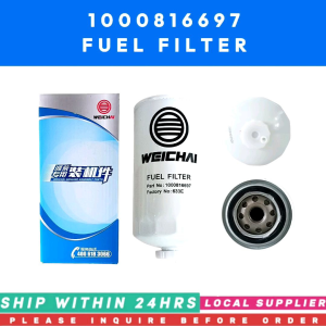 FUEL FILTER 1000816697 COMPATIBLE WEICHAI 1001784514 612630080423 [LIMITED STOCK. READY TO SHIP WITHIN 24HRS. LOCAL SUPPLIER WARRANTY] FOR WEICHAI WP10 ENGINE SHANTUI SD16 DEUTZ FILTER ELEMENT