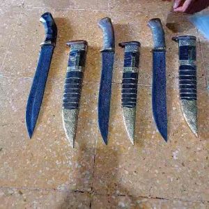 Golok Sembelih Pamor Damaskus Asli Original
