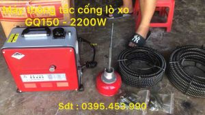 Máy Thông Cống GQ150-2200 dòng cao cấp tặng kèm phi 16 22 dài 14met