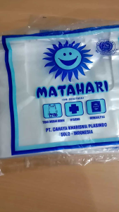 Kantong Plastik Kresek Bening Asoy Matahari Uk 15cm dan 24cm