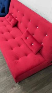 VC METAL LEG+2 PILLOW 168/140CM DURABLE FOLDABLE SOFABED 2 IN 1 DESIGNS LIVING ROOM 3/4SEATER SOFA