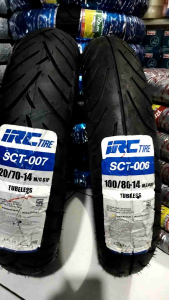 Ban IRC SCT006 100/80 SCT007 120/70 ring 14 tubles untuk honda pcx150