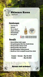 Paket Jestham Cream Glow 2in1 + Serum Gold