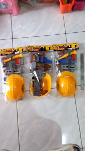 Mainan Anak Perkakas Set Helm Mainan Alat Tukang Anak Tukang Cilik no KST-02