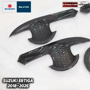 Paket Cover Outer Mangkok Pintu Karbon Mobil Suzuki Ertiga 2018 2025