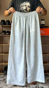 MADHAPPY Mens Baggy Sweatpants Wide Leg Loose Straight Hip Hop Pants