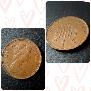 100% Authentic 1979 One New Penny Coin Queen Elizabeth II UK Very Good Condition Great Britain England *Catalogue #0202 *Actual Pictures Taken No Stock Photos *Free Shipping with tracking number