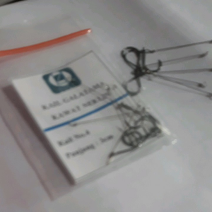 5pcs Kail Neklin Bawal No.4 Neklin 3cm Pancing Galatama Bawal