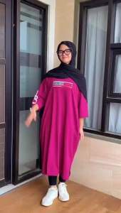 LONGTUNIK KAOS COMBAD 20S TERBARU DM3 SANTAI DAN KEKINIAN