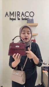 AMIRACO Tas Lozy Croco Shine Premium Selempang Jinjing Wanita