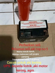 Cairan perbaikan sell aki kering merah keruh250ml