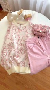 Midun.project - Sweater Bear Atasan Rajut Wanita Oversize Tebal