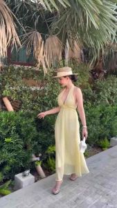 เดรสยาว คล้องคอสุดแซ่บ สวยไฮโซมากแม่ ใส่ออกงานได้ ด่วนที่สุด