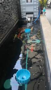 ถังกรองคอนโด 3 ชั้น ขนาด M พิเศษตะแกรงสแตนเลส