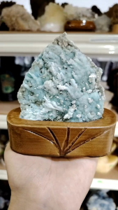 Natural Rare Blue Aragonite Crystal Ornament AR03