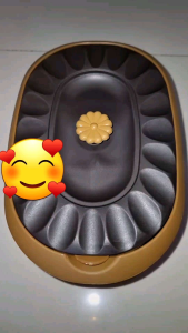 Oscar basi prasmanan set isi 6pc + sendok sayur (coklat)/ wadah sayur/ tempat saji makanan