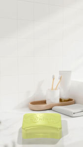 สบู่พิมพ์เพกา สินค้าโอทอป 5 ดาว ทำความสะอาดผิวหน้า ไม่แห้งตึง