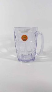 867 (6 pcs) - Gelas Gagang Coktail Bening Golden Dragon 470 ml Gelas Cangkir Plastik Bening