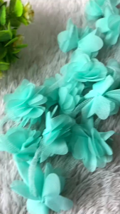 Bunga Frill Siffon & Bunga Siffon Polos Perlusin Berbagai Macam Warna