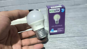 ECOLINK LAMPU LED BULB 4W 4 WATT KUNING WARM WHITE 3000K BERGARANSI 1 TAHUN