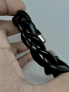 gelang akar Bahar hitam asli tipe C model kepang