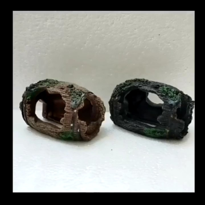 Fish Hide Cask Decorative Fish Tank Cave Barrel Landscaping Aquarium Ornament Fish Hiding Rockery Fish Hiding Rockery