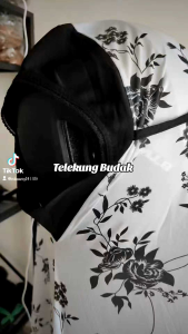 Telekung Viscose corak bunga Printed Size budak umur 5-13