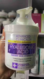 [Mỹ]Kem dưỡng Hyaluronic Acid Instant Skin Hydrator Advanced Clinicals 454g dưỡng ẩm giữ cho tránh bị khô và phục hồi da body & face