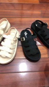 Dép quai hậu chất da sáp hở mũi đế dầy quai cài mẫu hót xinh P92