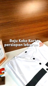 BAJU KOKO KURTA PAKISTAN DEWASA PAKAIAN MUSLIM PRIA LENGAN 3/4 PREMIUM
