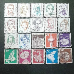Koleksi Prangko kuno Jerman Jadul 20 Pcs Campur USED