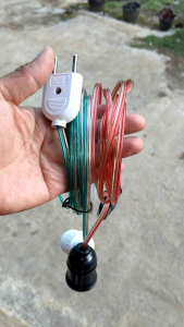 Kabel Fitting Lampu Colok Steker Praktis – Panjang 1m s/d 10m | Kabel Listrik Fitting E27