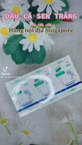 Singapore Dầu trắng Lá sen thanh thơm 24ml  Lotus Leaf Brand Medicated Oil Hàng nội địa Singapore