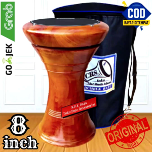 Dumbuk Atau Darbuka Kayu 8.inc Natural Power Beat Hitam