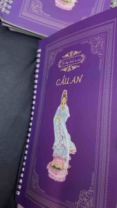 Gieo duyên combo 4 quyển chép kinh in mờ chữ