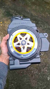 COVER TUTUP KIPAS RADIATOR VARIO 110 KARBU SET SPINNER BINTANG GOLD