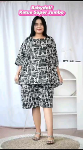 Babydoll Katun Super Jumbo | Setelan Jumbo LD 140 | BB 50-80kg