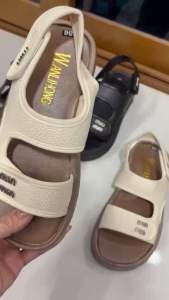 Dép quai hậu chất da sần chữ Min mẫu mới 2025 DH78