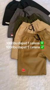 promo gila!! Celana pendek boardshort cuman 100rb dapat 5pcs celana