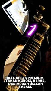 Perkakas Outdoor Premium - Baja Uddeholm Bohler N695 + Sarung Full Tanduk