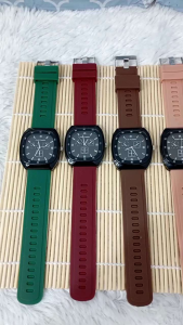 Medanbro Fa-1540 Korean style dengan Desain Silikon Jam Tangan Korea Sport Chrono Quartz