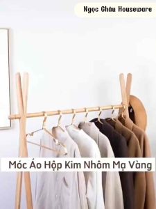 Bộ móc treo quần áo bằng hợp kim nhôm nhiều màu chống gió chống trượt tiết kiệm không gian
