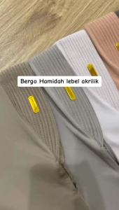 bergo hamidah ped size m jersy premium/bergo ped m