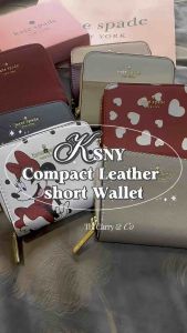Kate Spade Natalia Short Leather Zippy Wallet with Coin & Paper Bill Compartment & Card Slot Perfect for Daily Use
