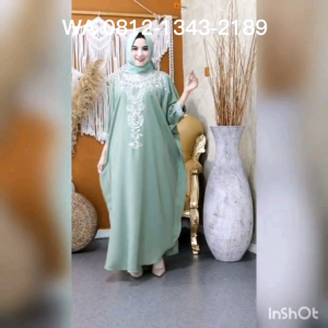 Kaftan kondangan jumbo kekinian / kaftan lebaran full payet mewah kembar iragading